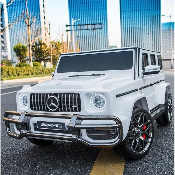 Продукт Двуместен акумулаторен джип Mercedes-Benz G63 AMG Licensed 24V,MP3, с меки гуми и кожена седалка, 4X4 - 0 - BG Hlapeta